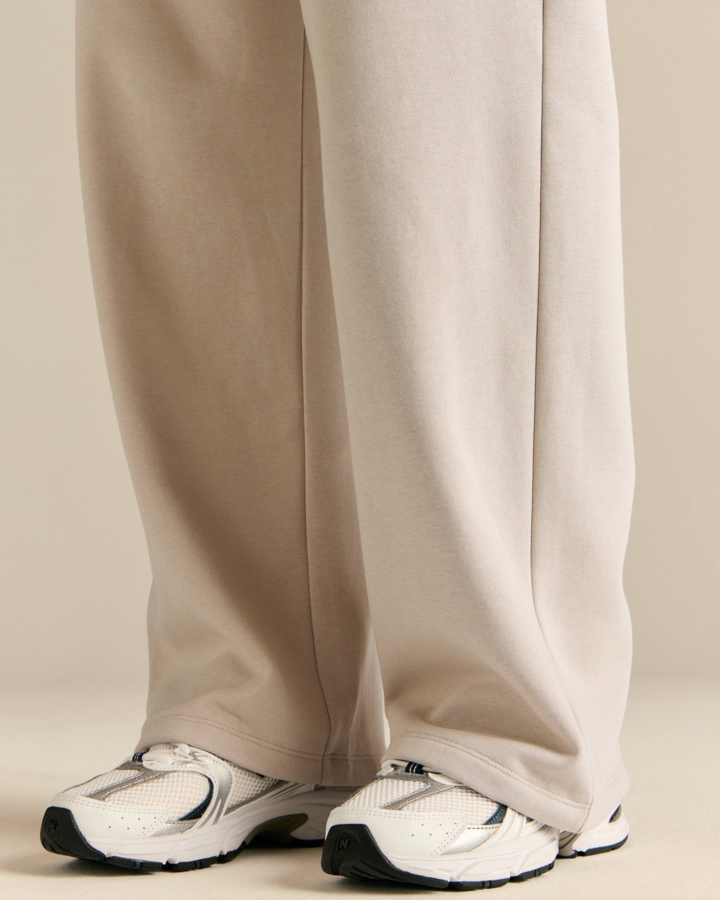 Comfort Cozy Straight Leg Joggers | Stone - Image 3