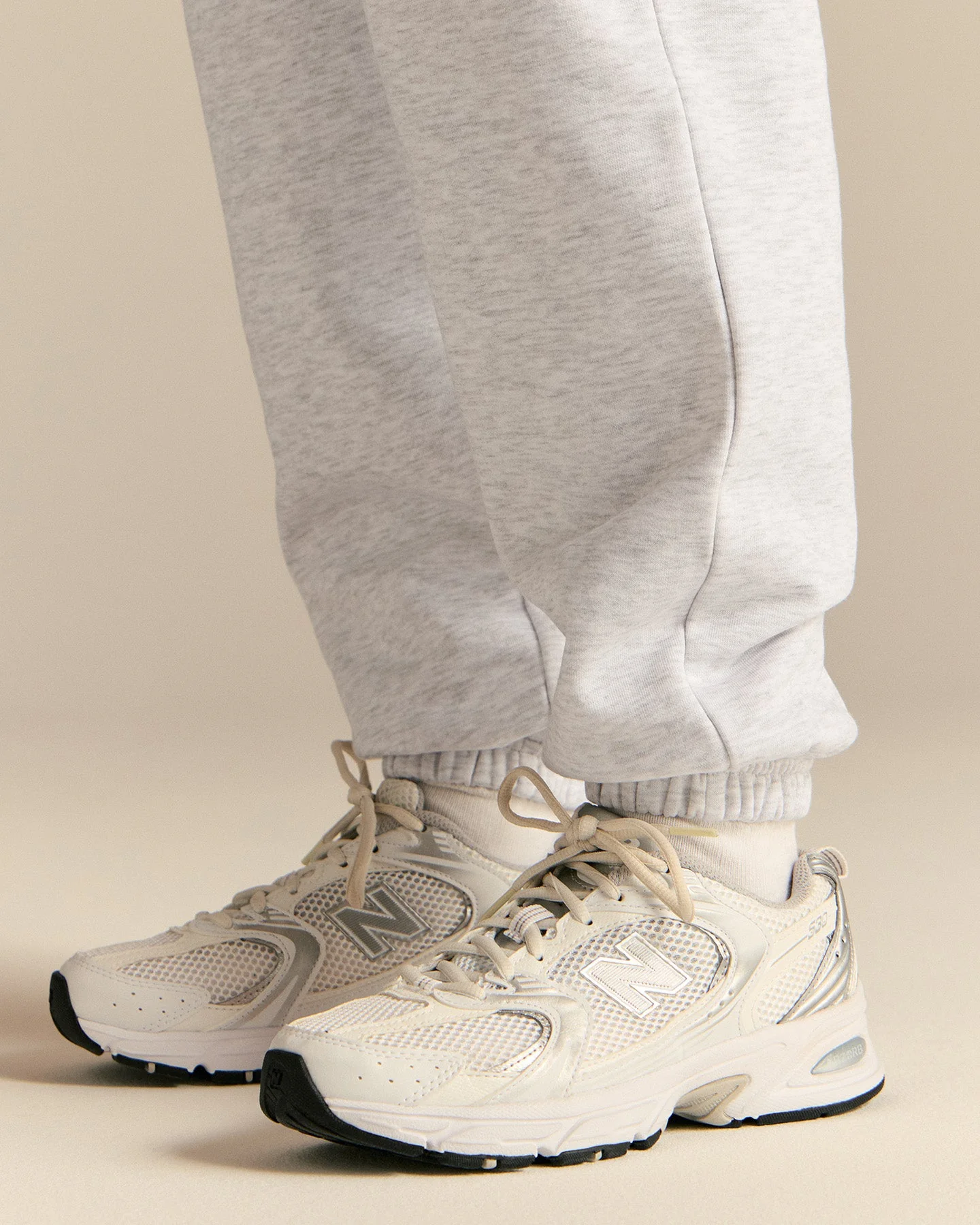 Comfort Joggers | Light Grey Marl - Image 4
