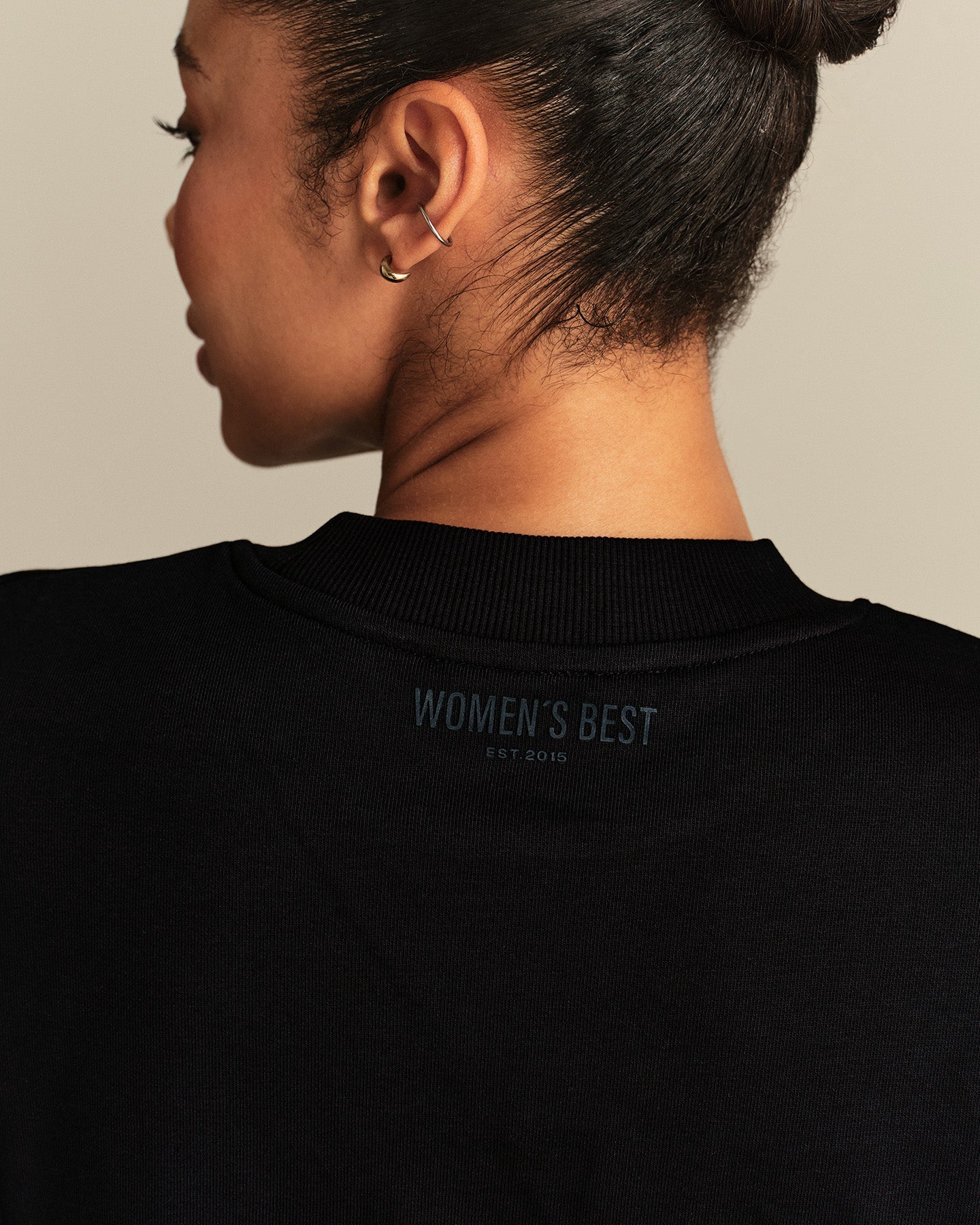 Comfort Lightweight Cropped Sweat | Black - Image 6