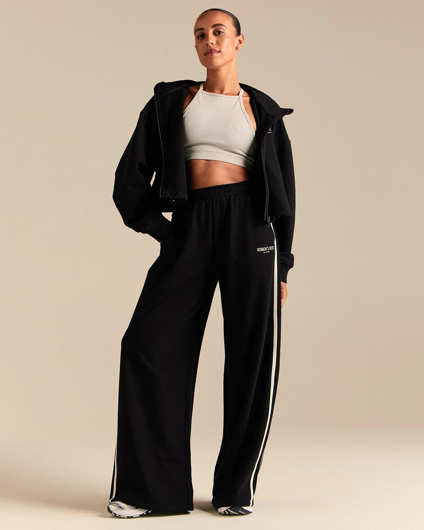 Comfort Lightweight Draw Hem Hoodie | Black - Image 3