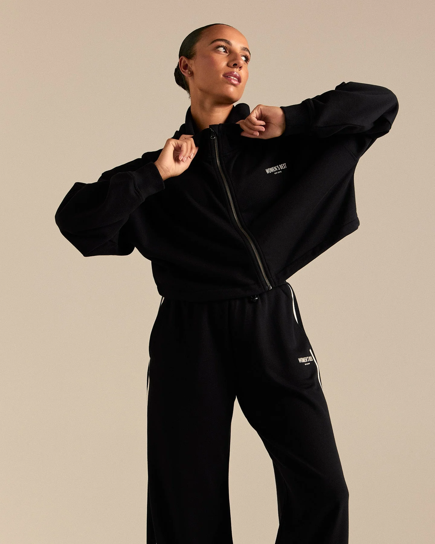Comfort Lightweight Draw Hem Hoodie | Black - Image 8