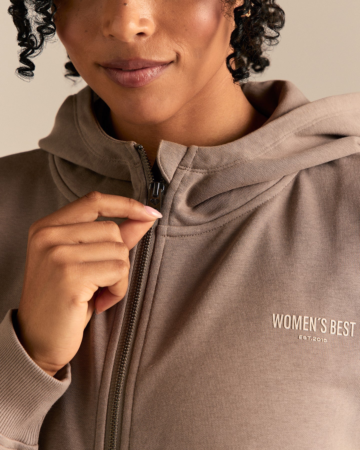 Comfort Lightweight Draw Hem Hoodie | Taupe Grey - Image 7