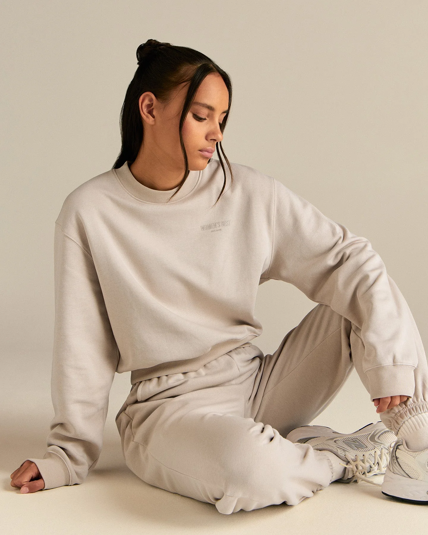 Comfort Outdoor Cropped Crew Neck | Stone - Image 6