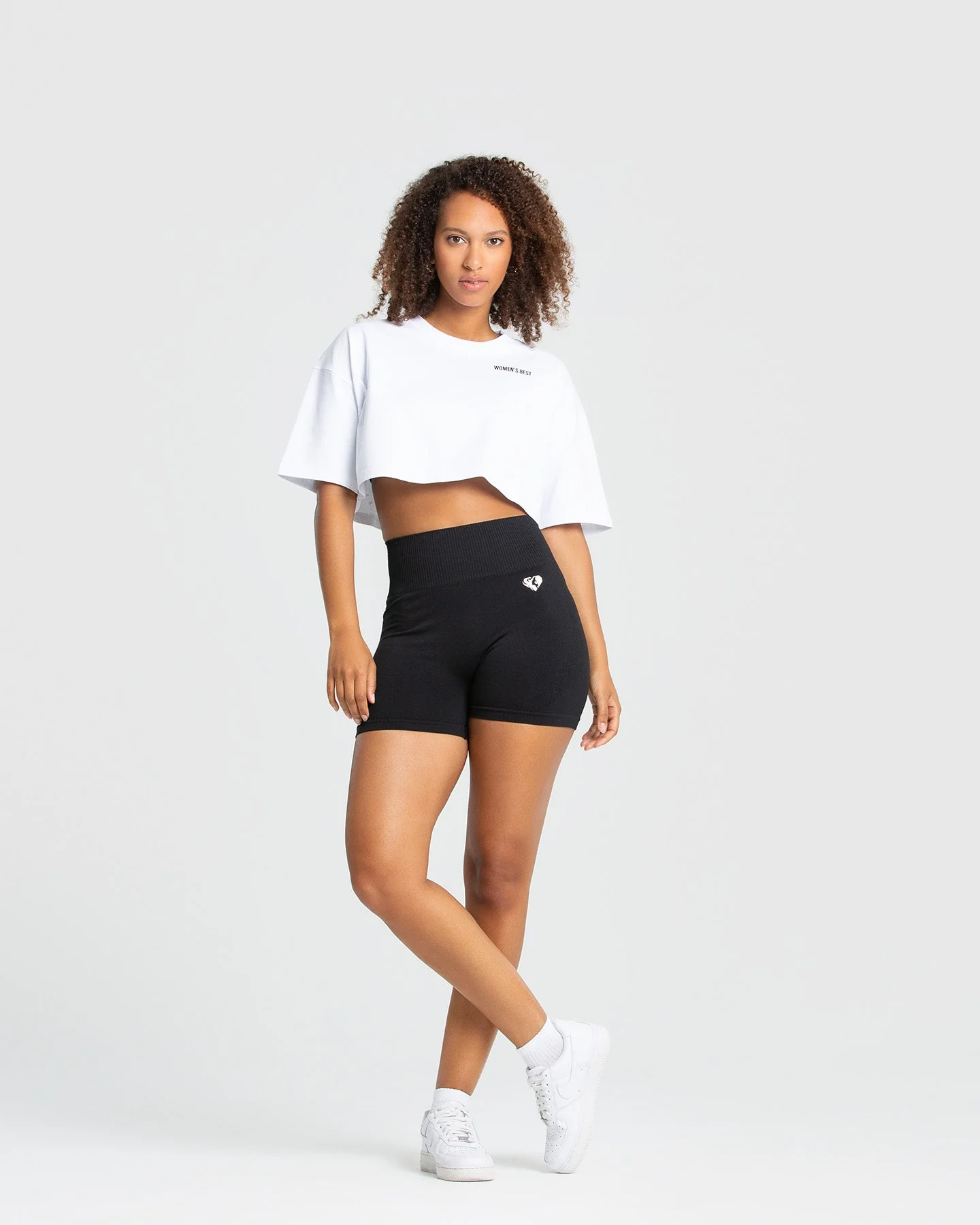 Comfort Oversized Cropped Short Sleeve T-Shirt | White - Image 2