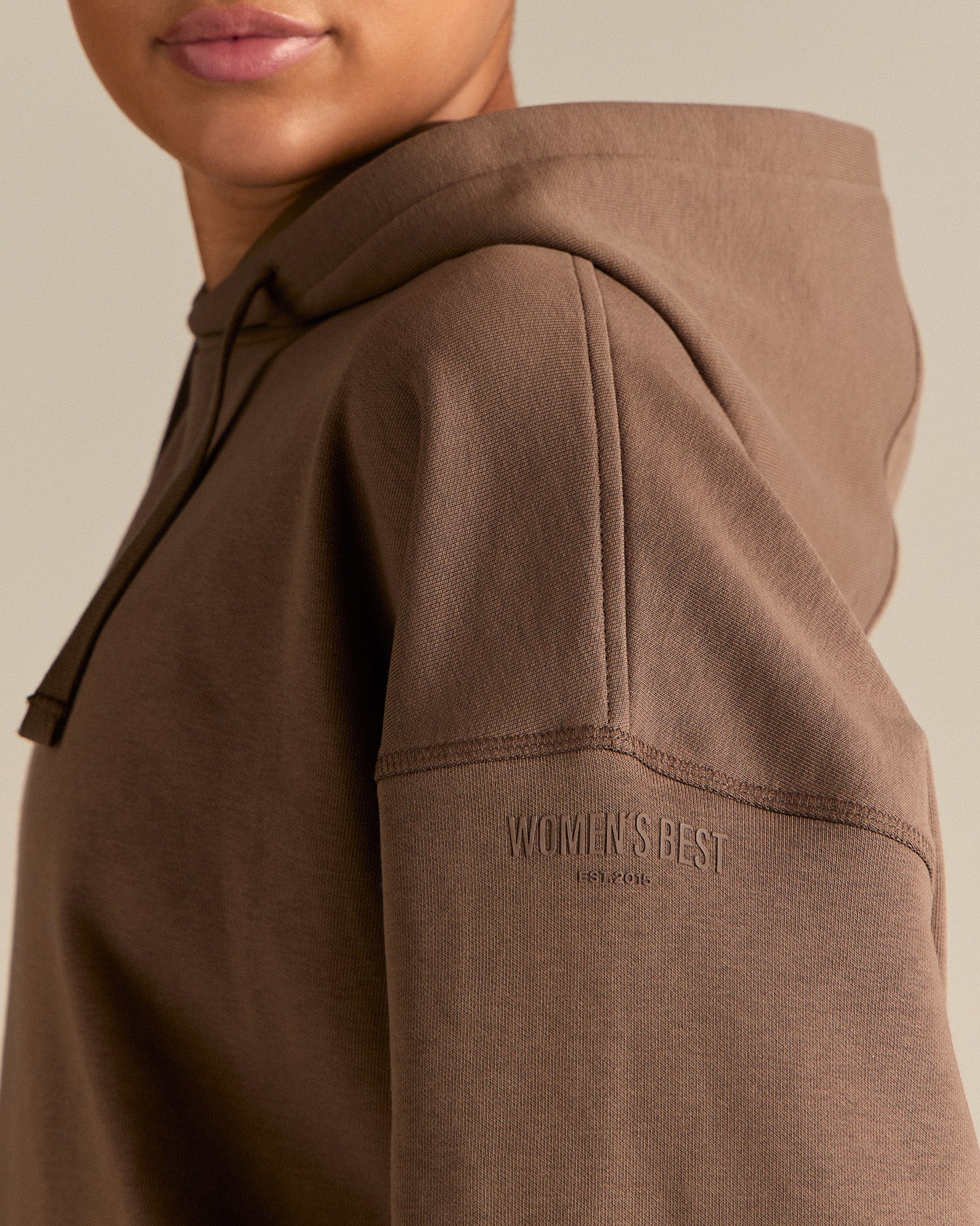 Comfort Oversized Hook Up Hoodie | Milk Chocolate - Image 7