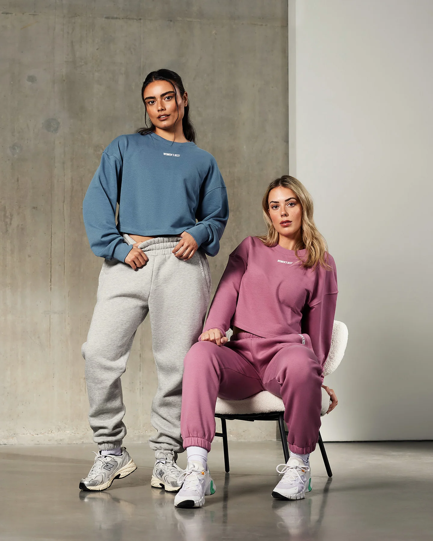 Comfort Oversized Joggers | Silver Grey Marl - Image 3