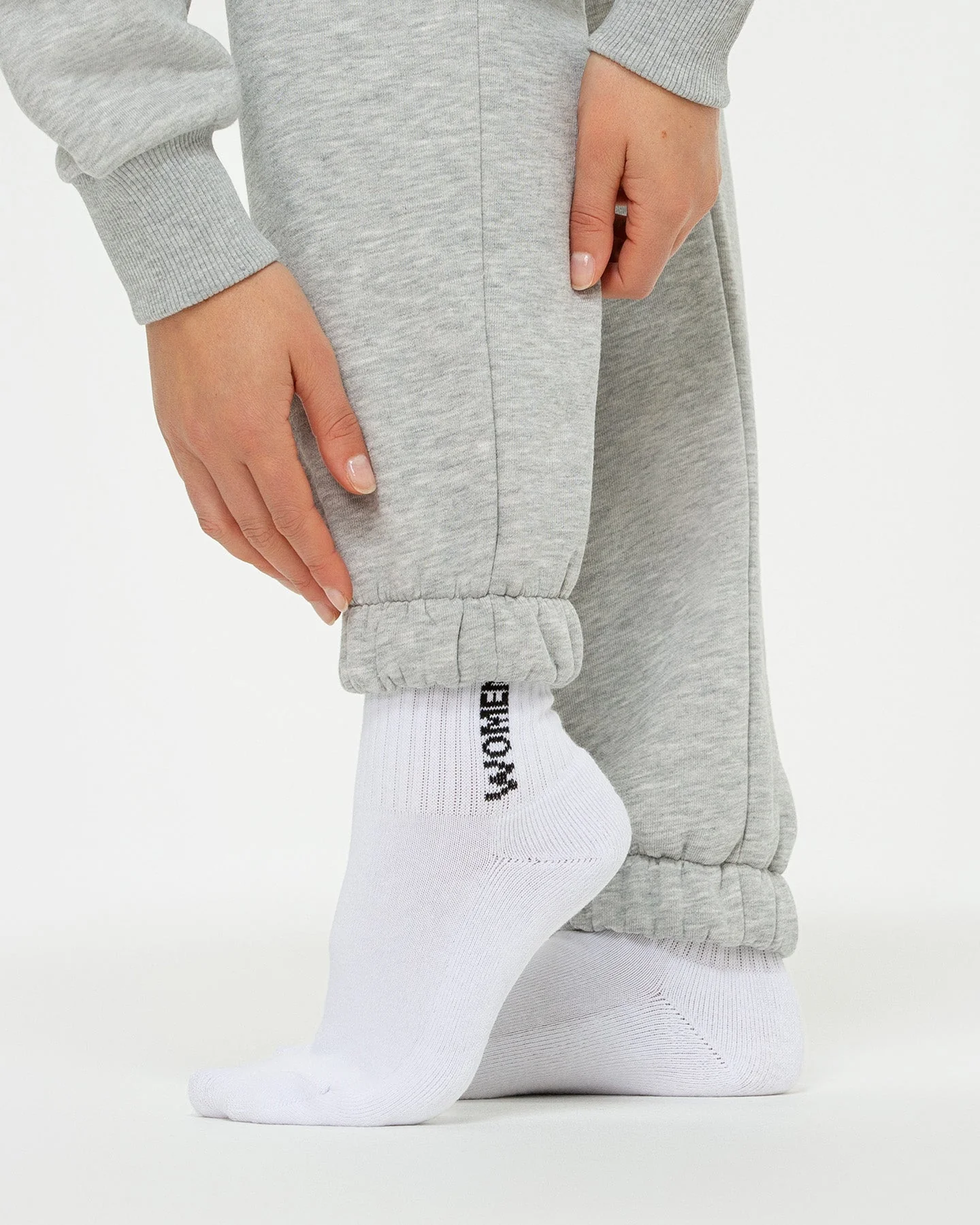 Comfort Oversized Joggers | Silver Grey Marl - Image 5