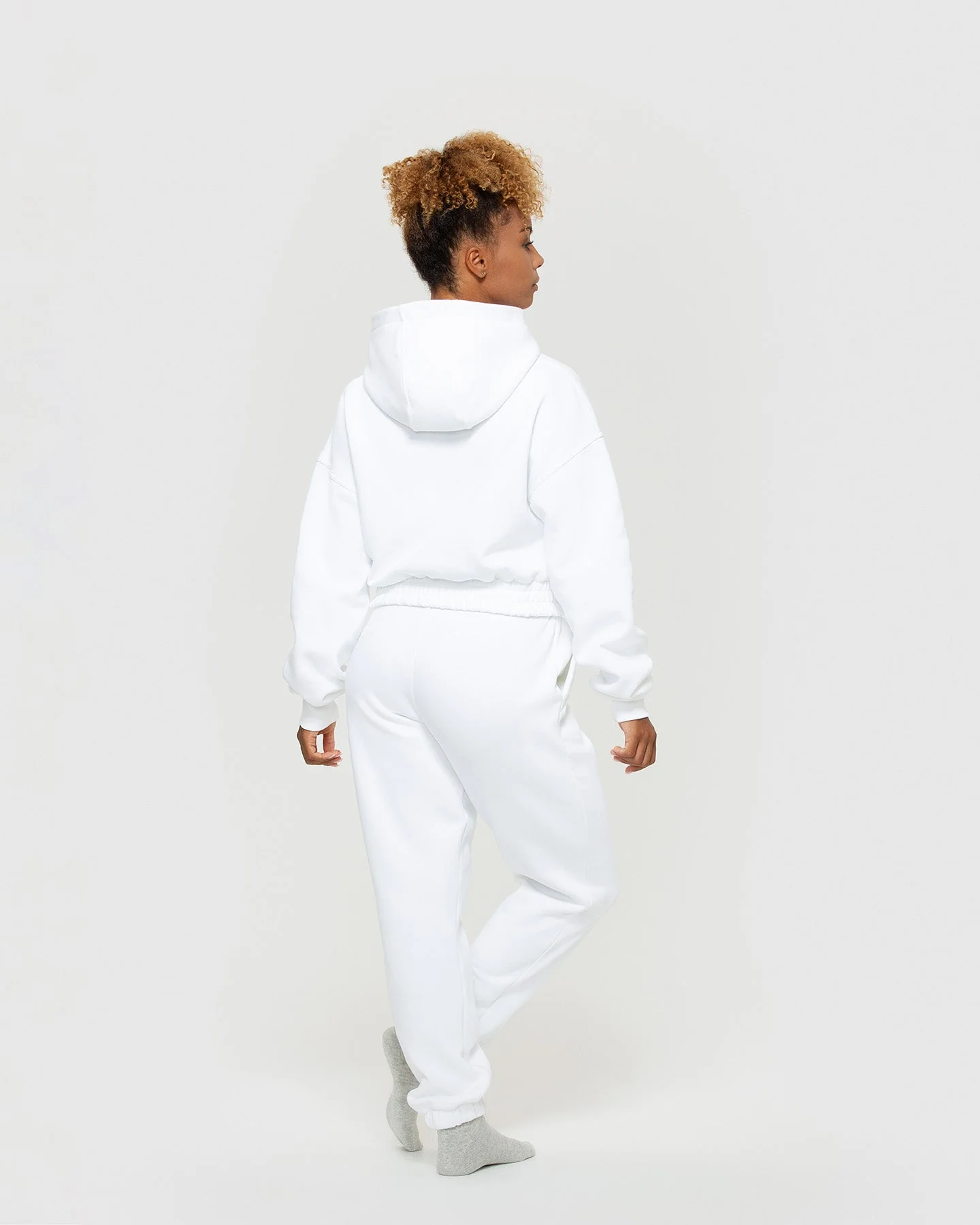 Comfort Oversized Joggers | White - Image 2