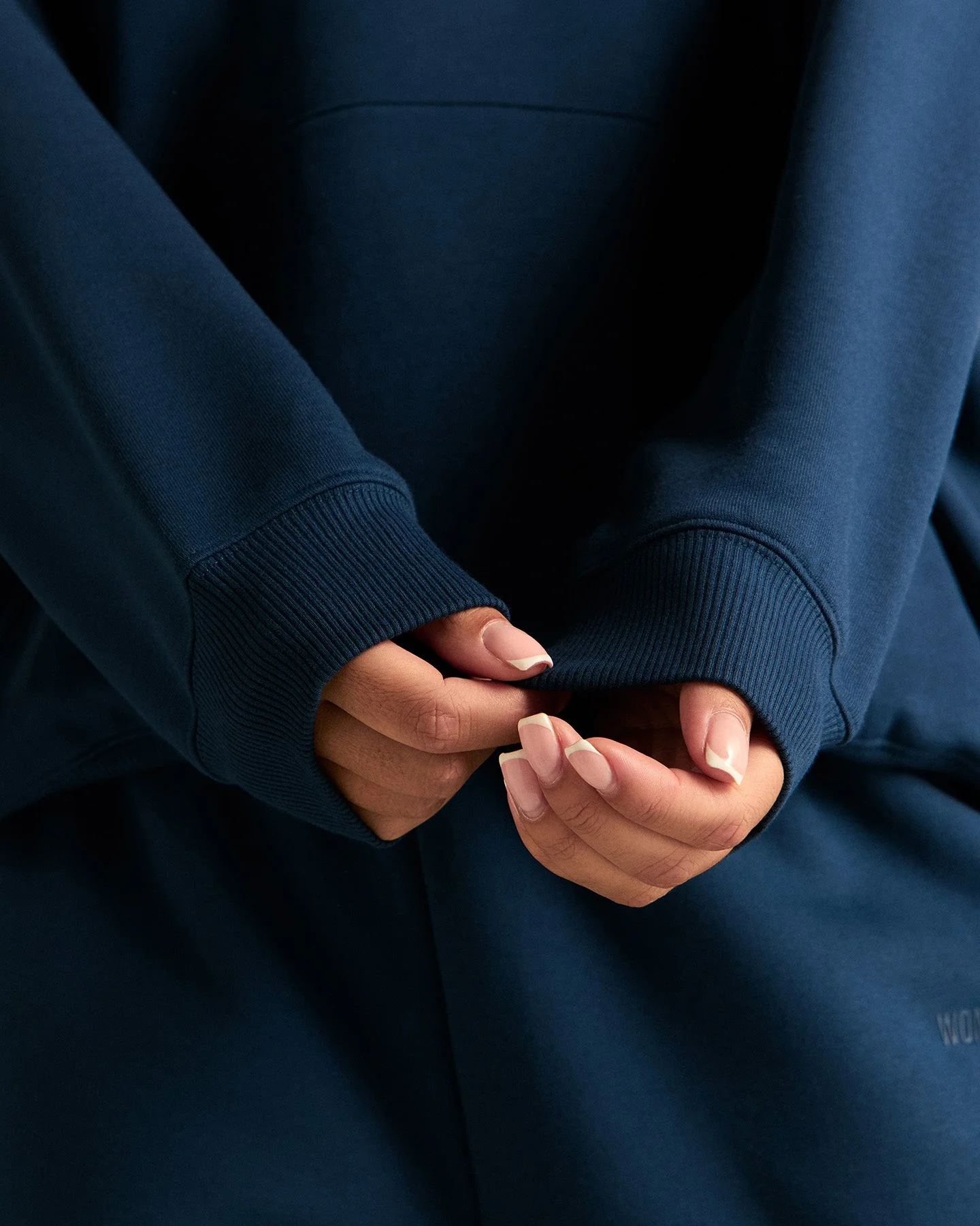 Comfort Oversized PWR Hoodie | True Navy - Image 4