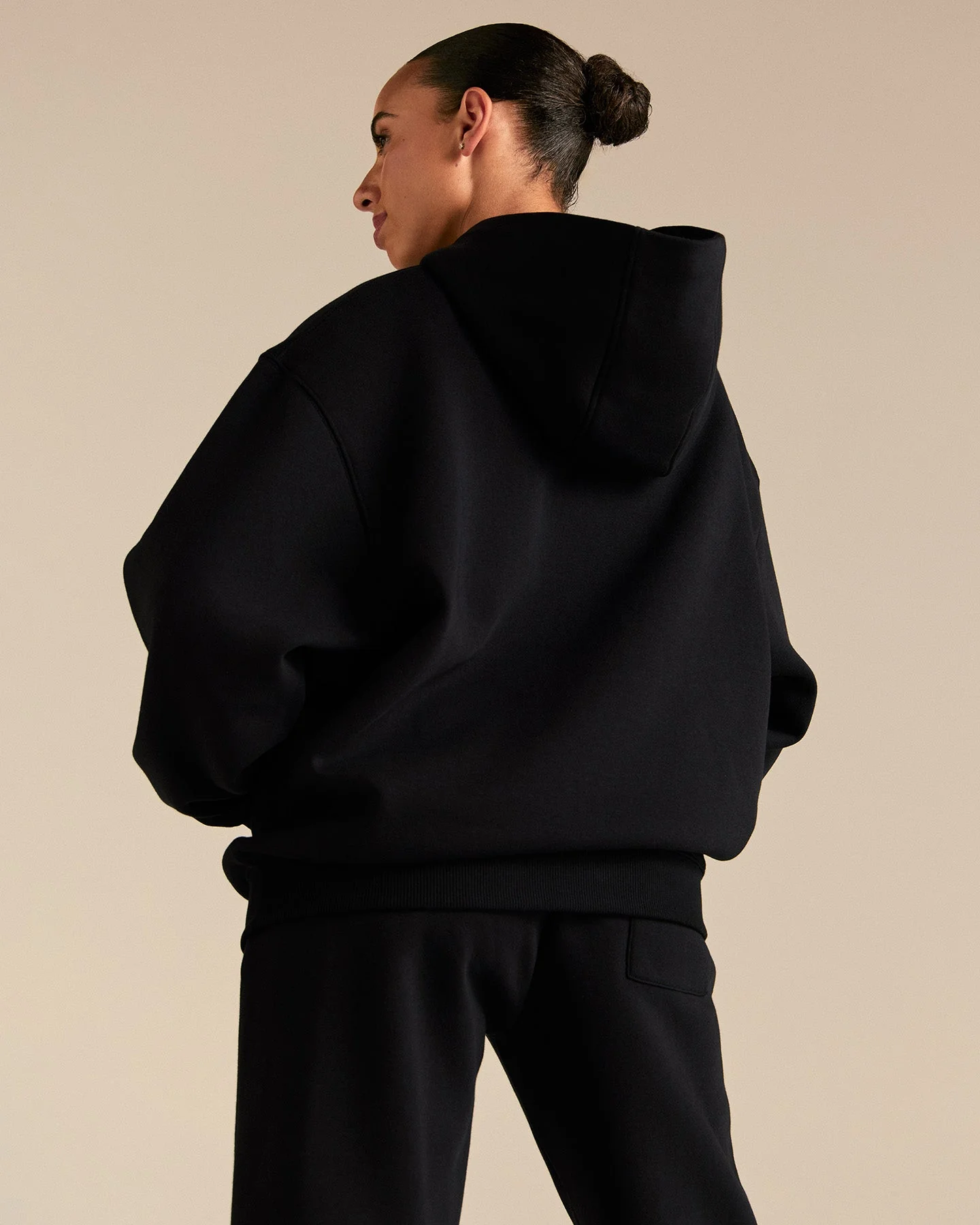 Comfort Oversized Sports Club Hoodie | Black - Image 8