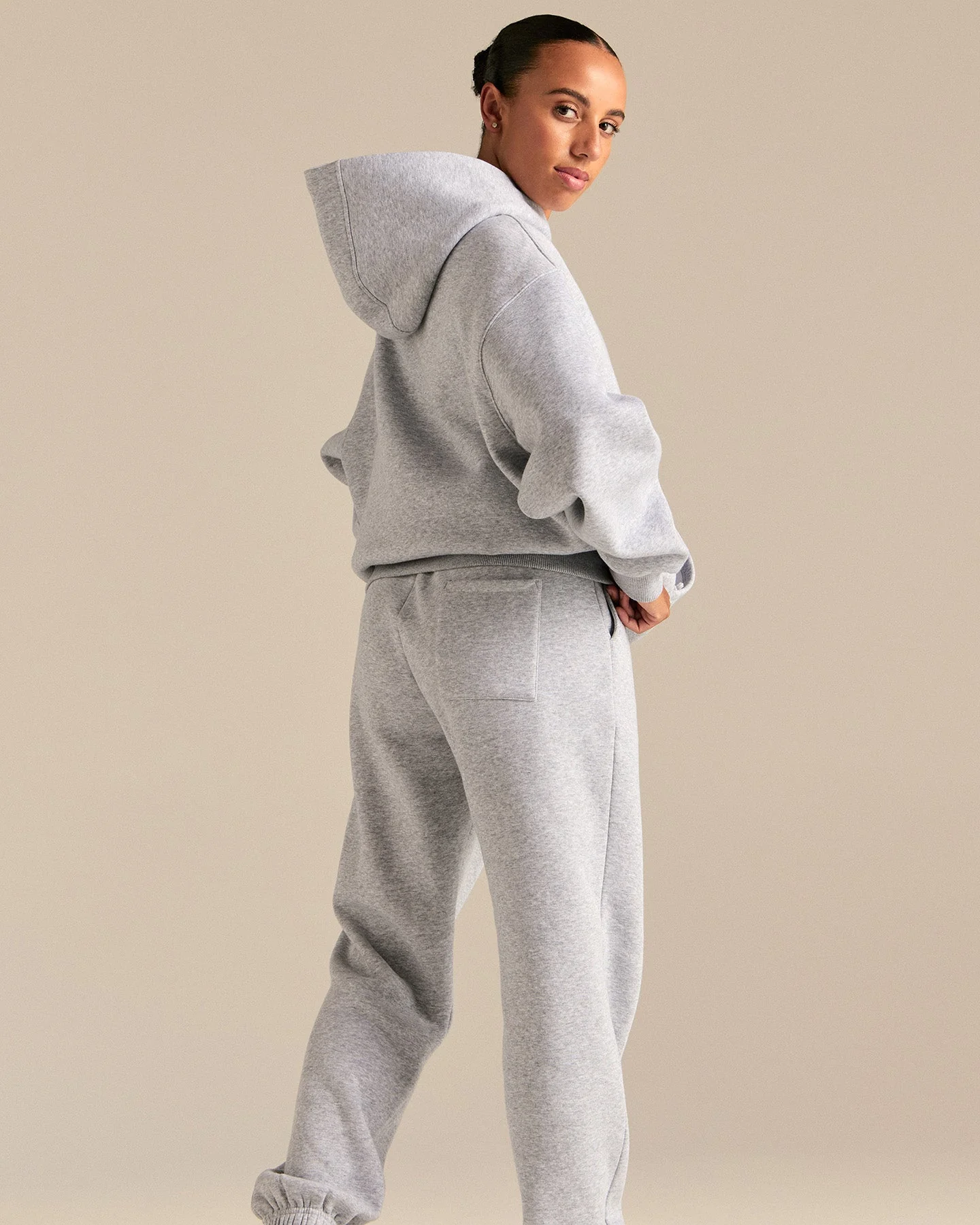 Comfort Sports Club Joggers | Silver Grey Marl - Image 2