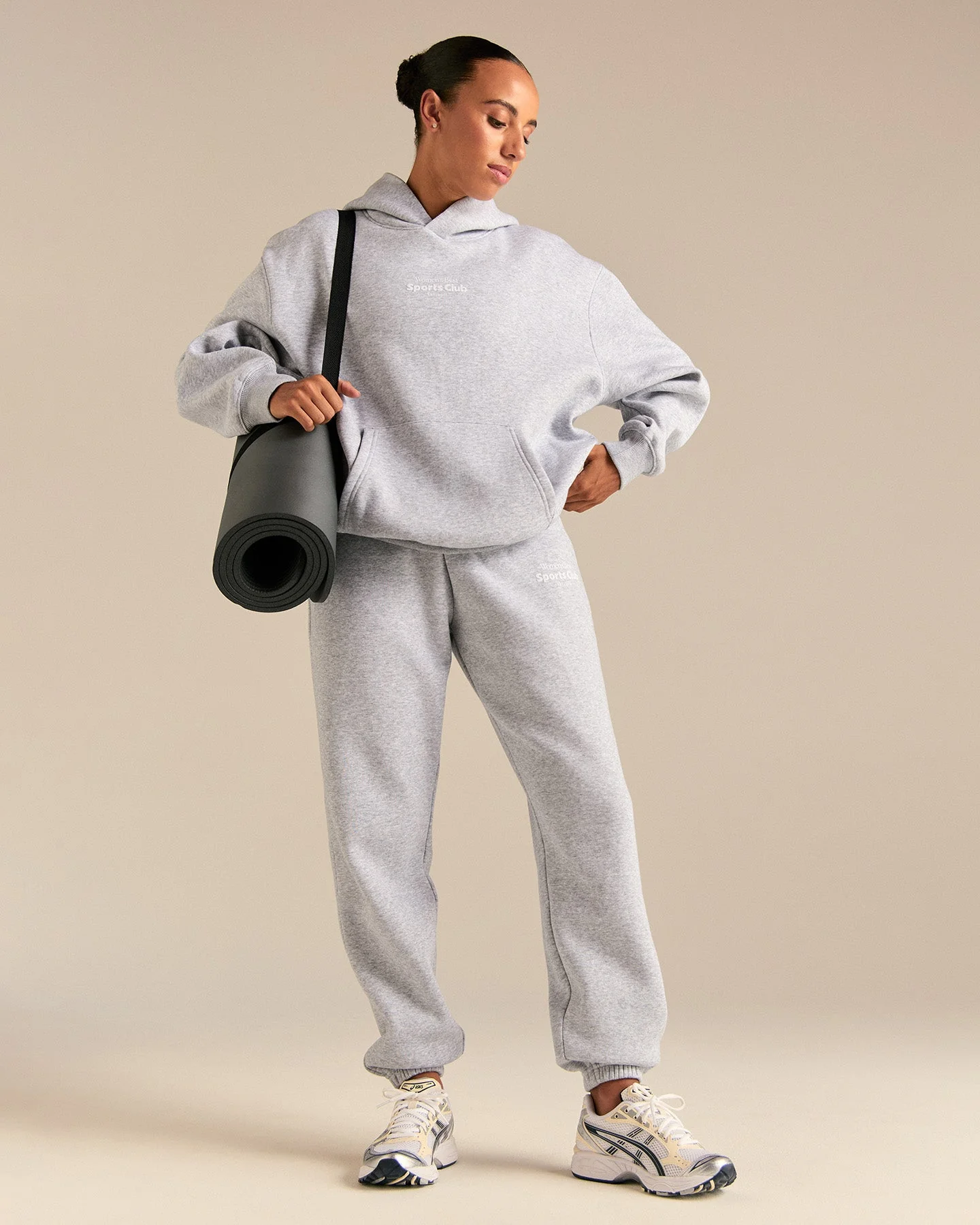 Comfort Sports Club Joggers | Silver Grey Marl - Image 3