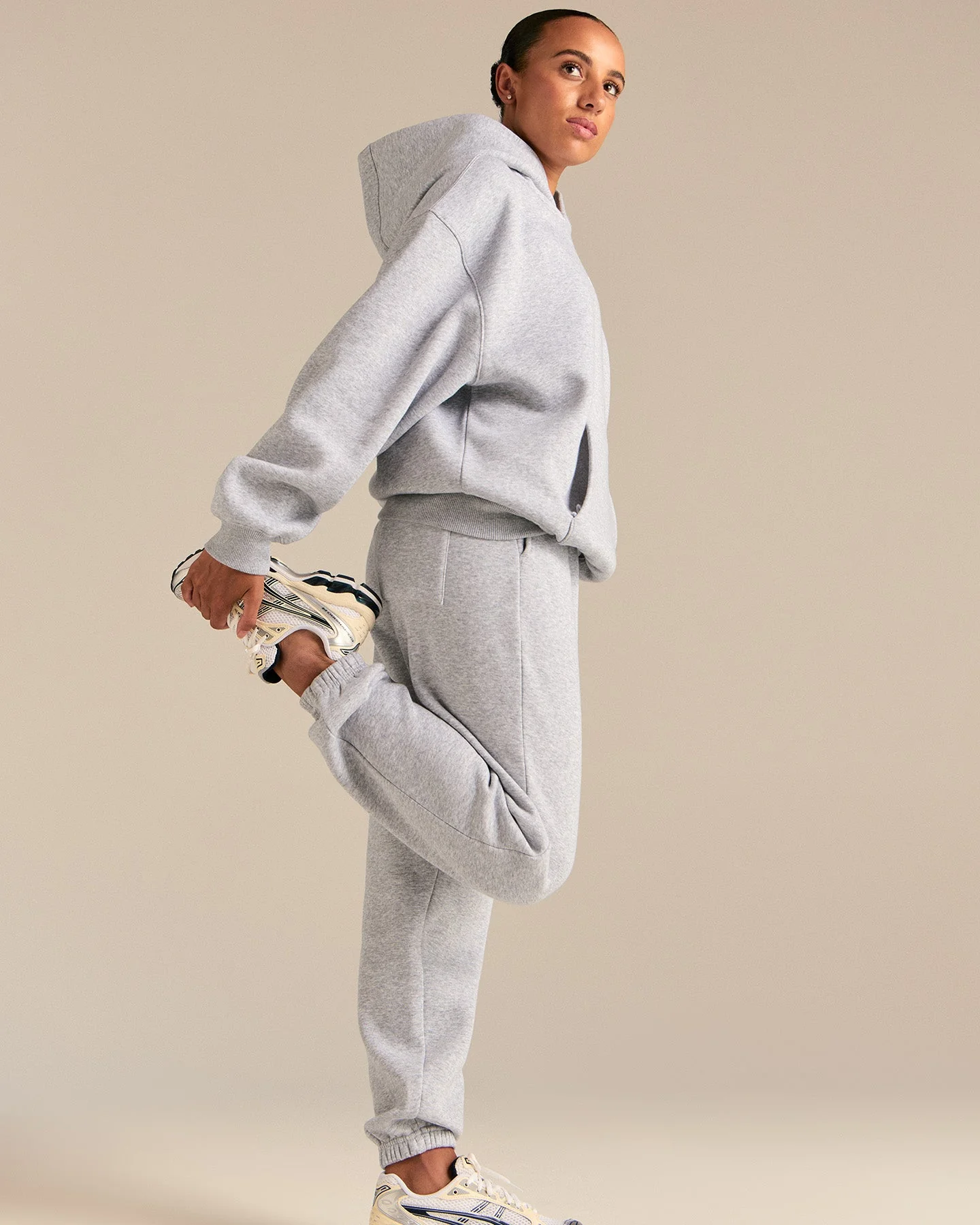 Comfort Sports Club Joggers | Silver Grey Marl - Image 6