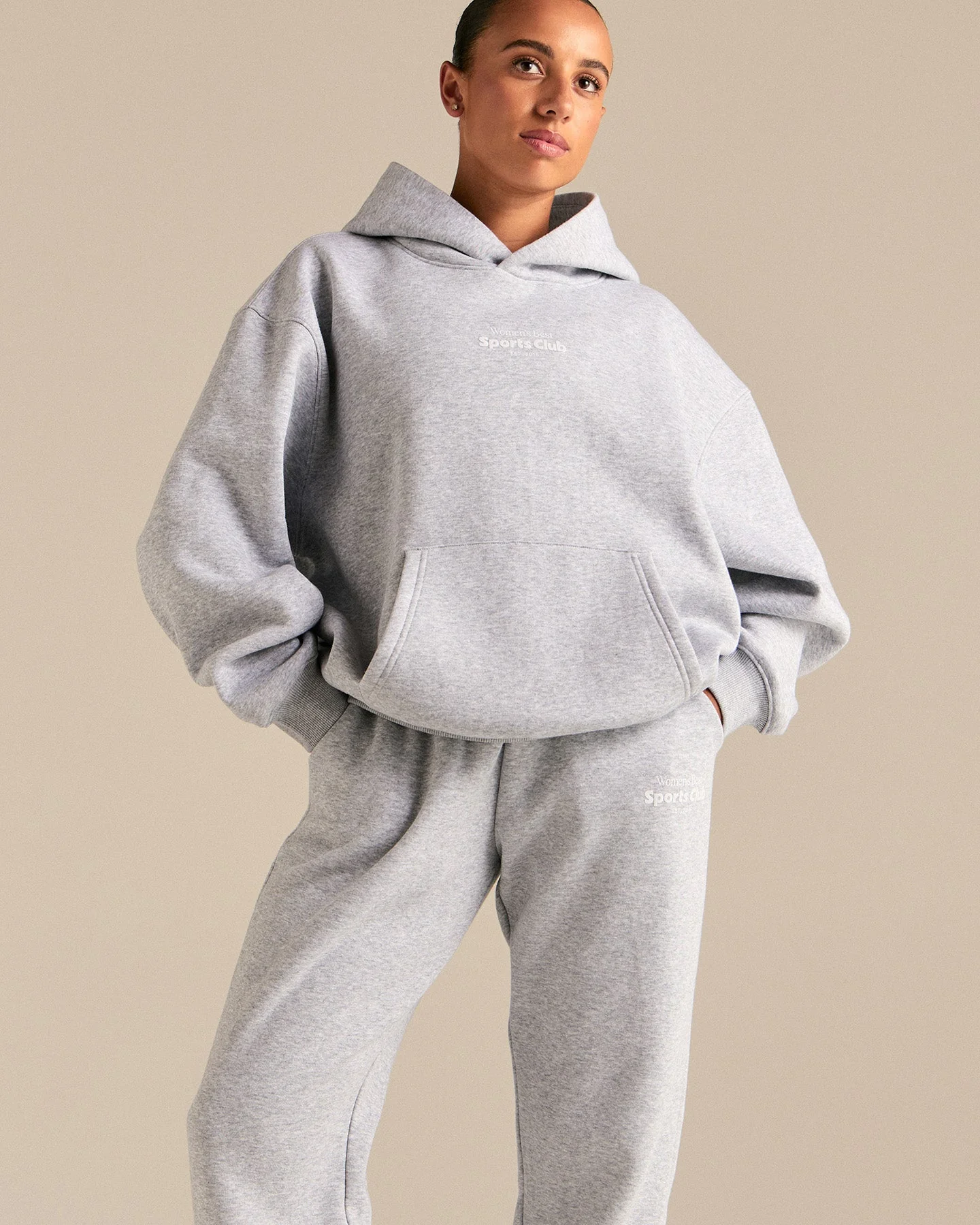 Comfort Sports Club Joggers | Silver Grey Marl - Image 8
