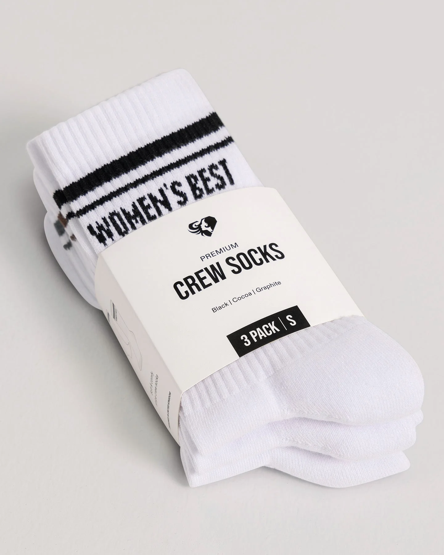Crew Stripe Socks (3PK) | White - Image 3
