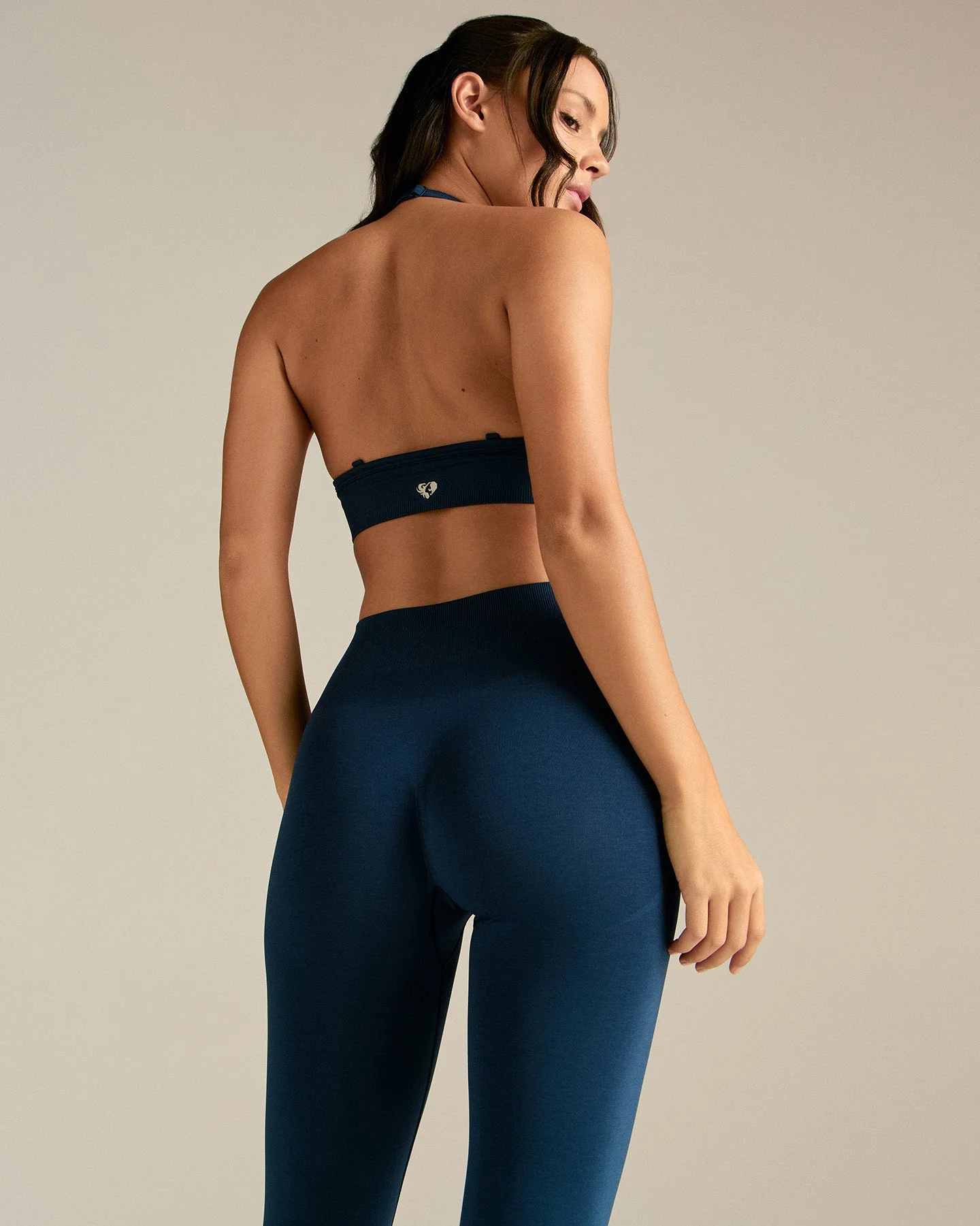 Define 2.0 Seamless Halter Neck Bra | True Navy - Image 2