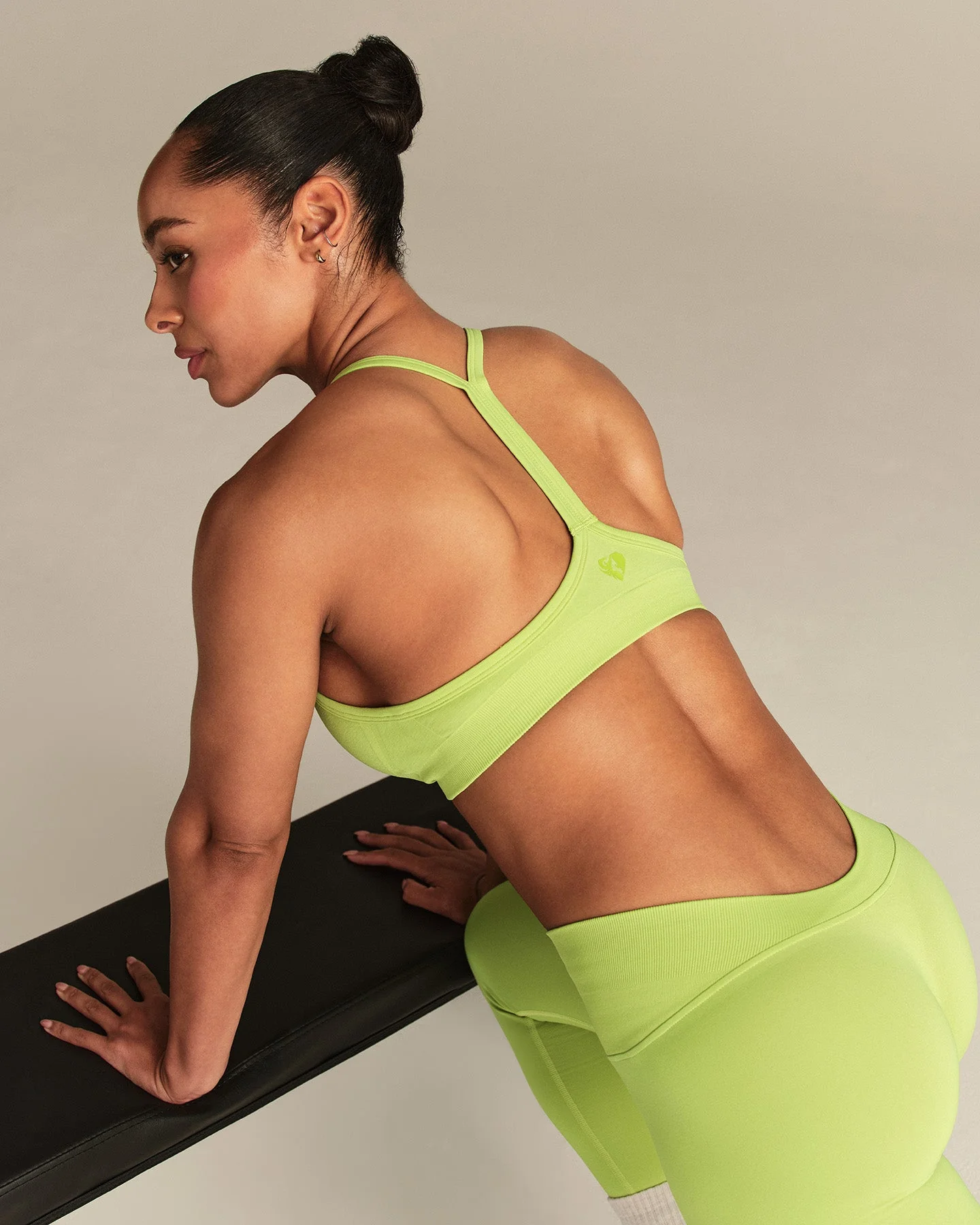 Define 2.0 Seamless Racer Back Bra | Lime Punch - Image 2