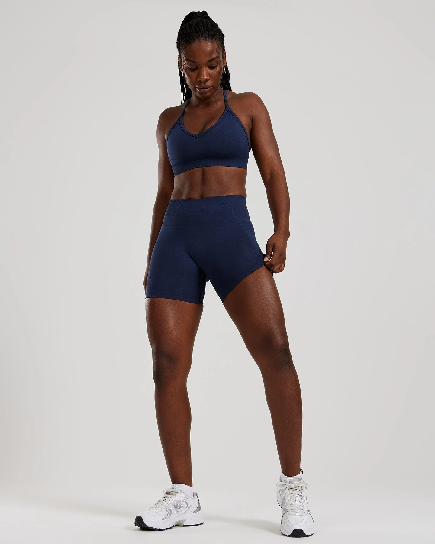Define 2.0 Seamless Scrunch 4" Shorts | Sapphire Blue - Image 5