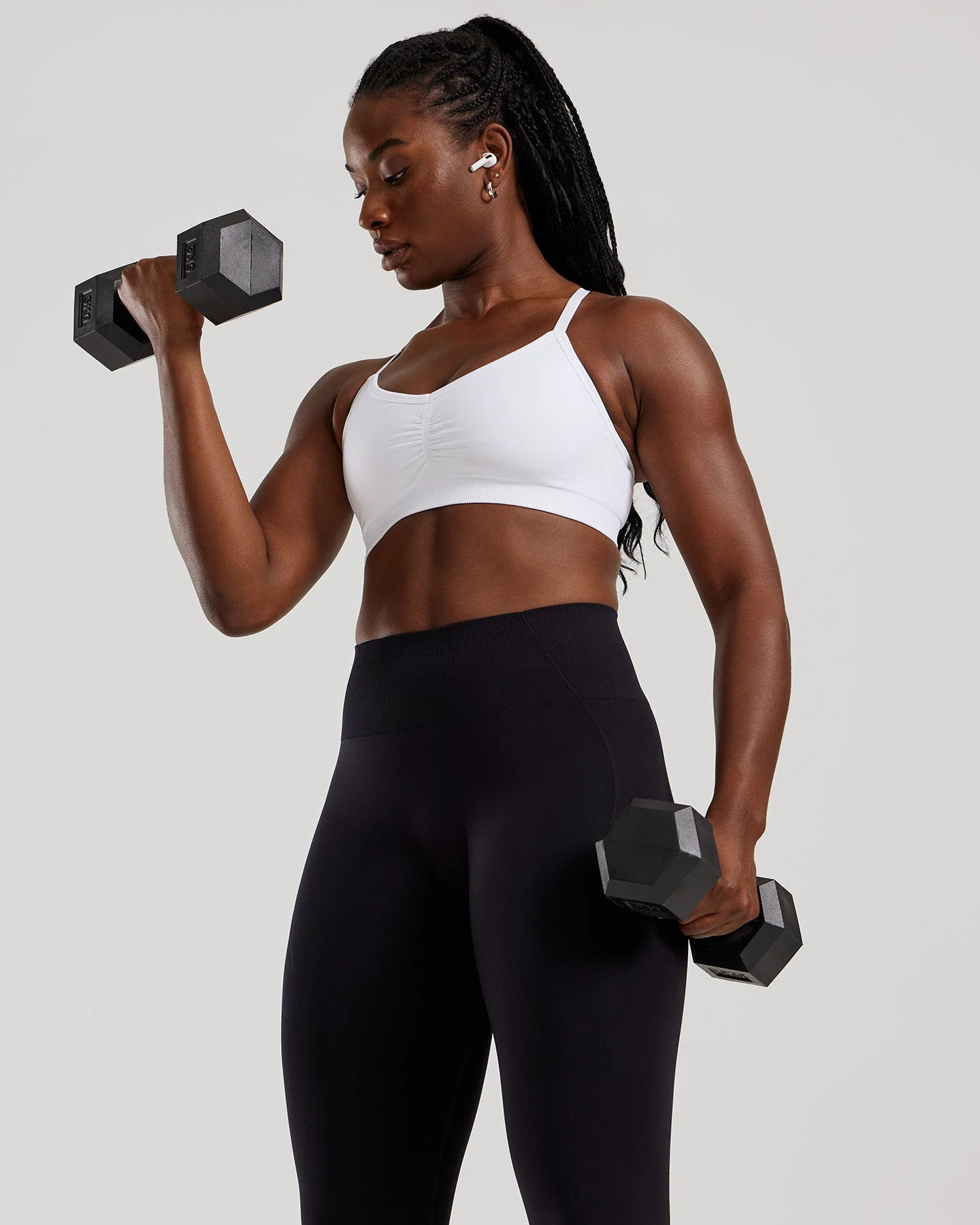 Define 2.0 Seamless Scrunch Bralette | White - Image 2