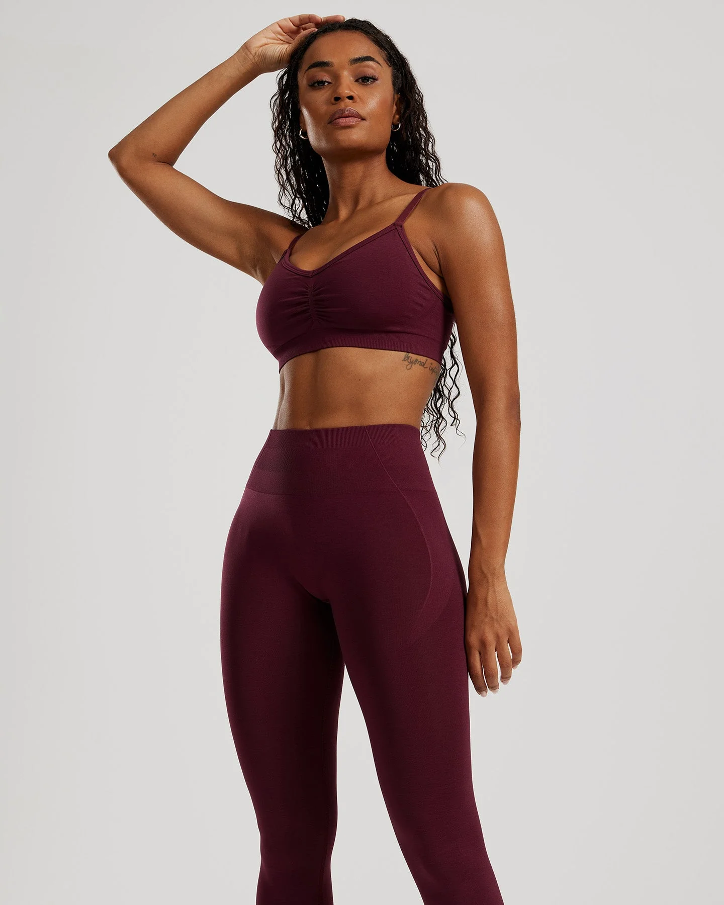 Define 2.0 Seamless Scrunch Leggings | Dark Cherry - Image 6