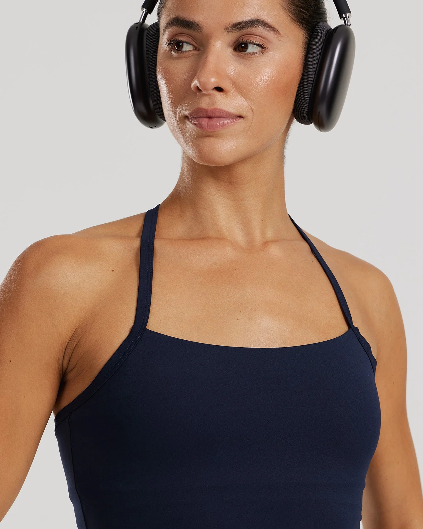 Essential Built-In Bra Midi Tank | Sapphire Blue - Image 4