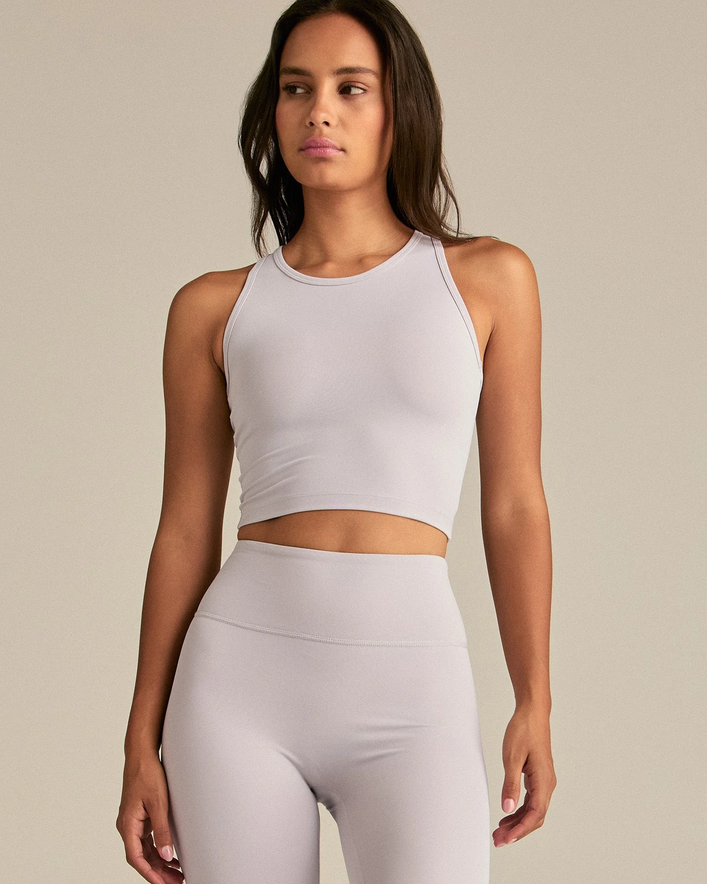 Essential Crop Tank Top | Steel Grey