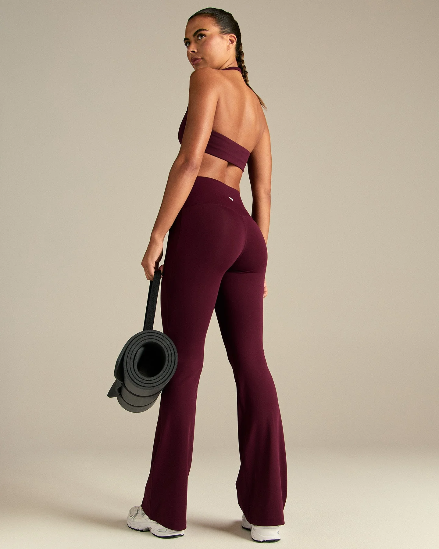 Essential Flared Leggings | Merlot - Image 4