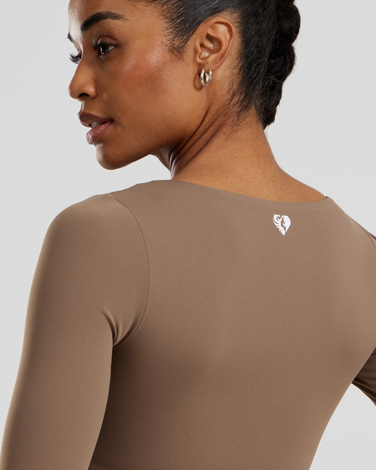 Essential Long Sleeve Built-In Bra Top | Caribou - Image 3