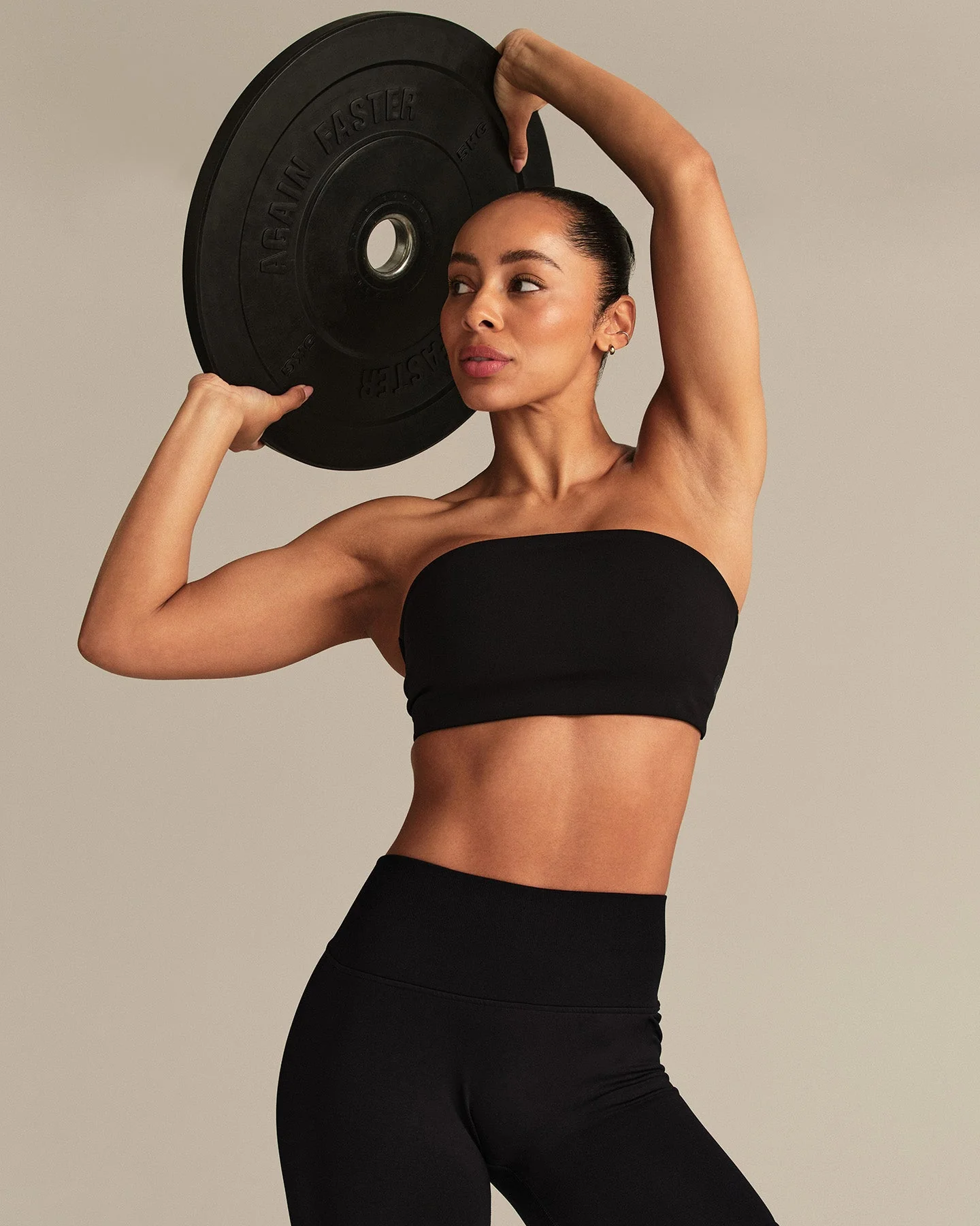 Essential Twist Back Bandeau Bra | Black - Image 4