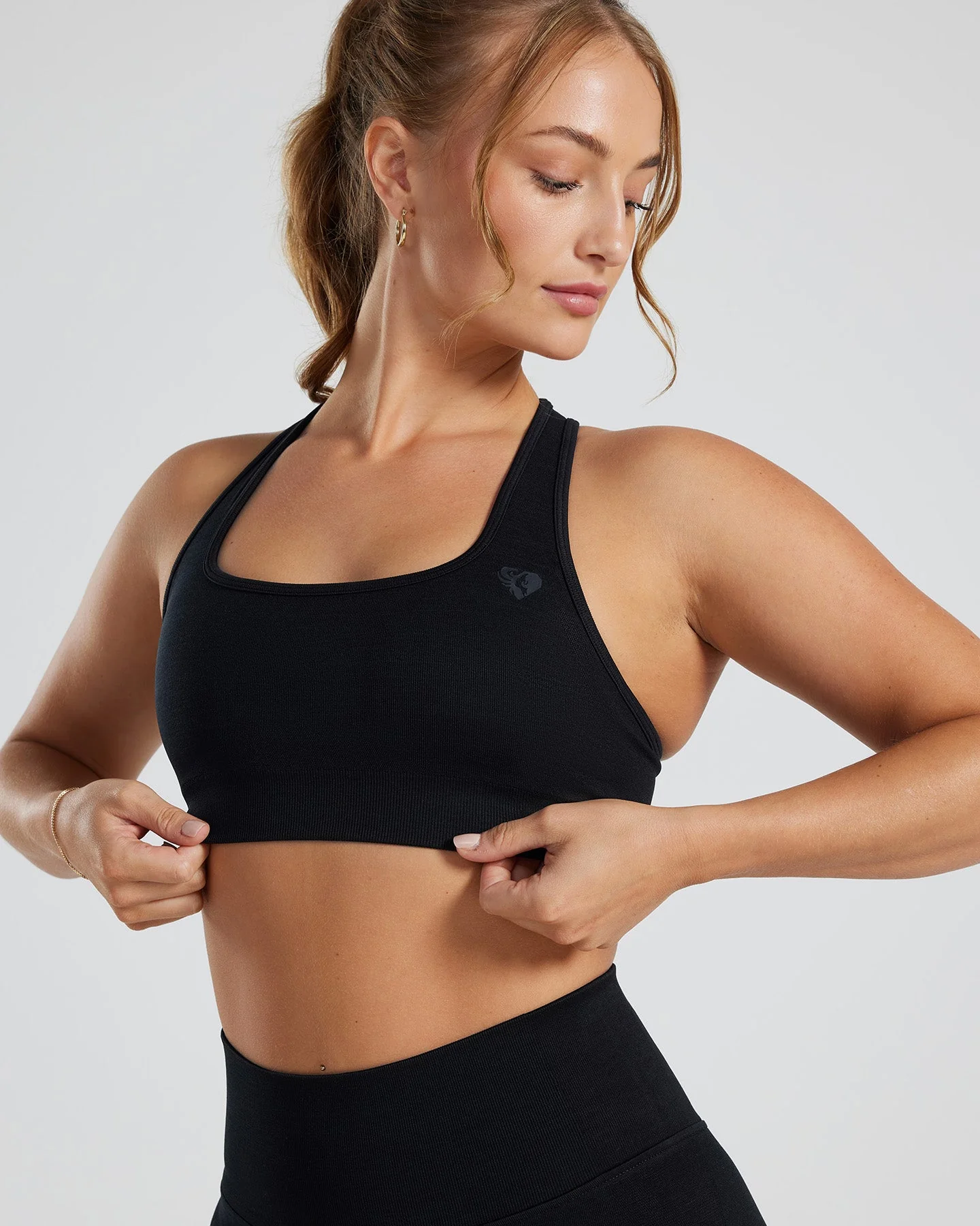 Motion Seamless Racer Back Bra | Black - Image 5