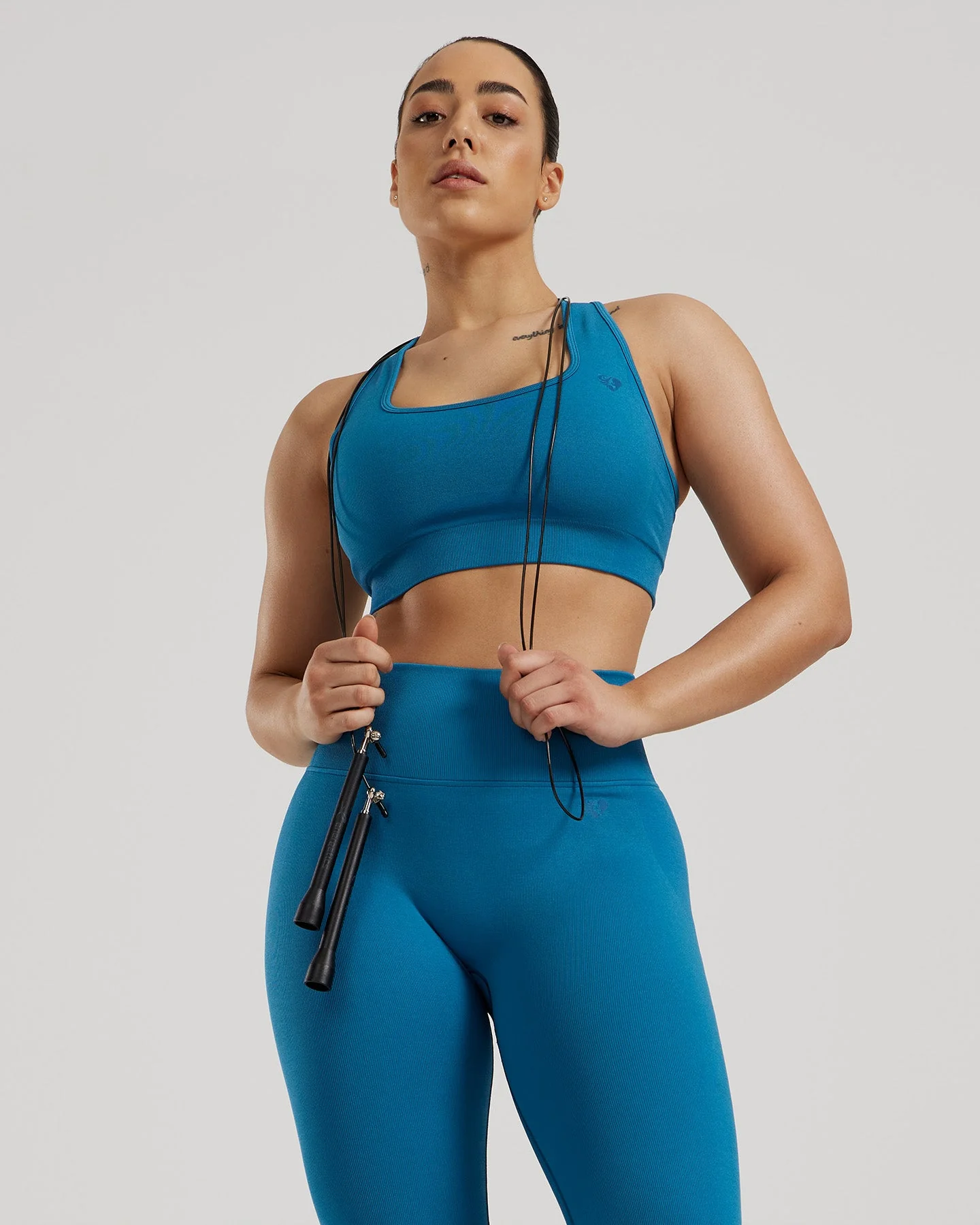 Motion Seamless Racer Back Bra | Peacock Blue - Image 6