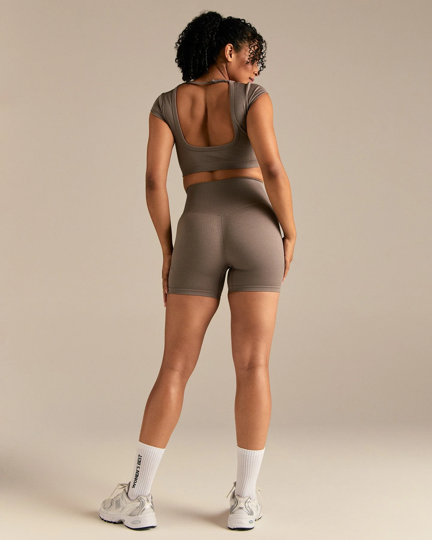 Motion Seamless Shorts | Taupe Grey - Image 2