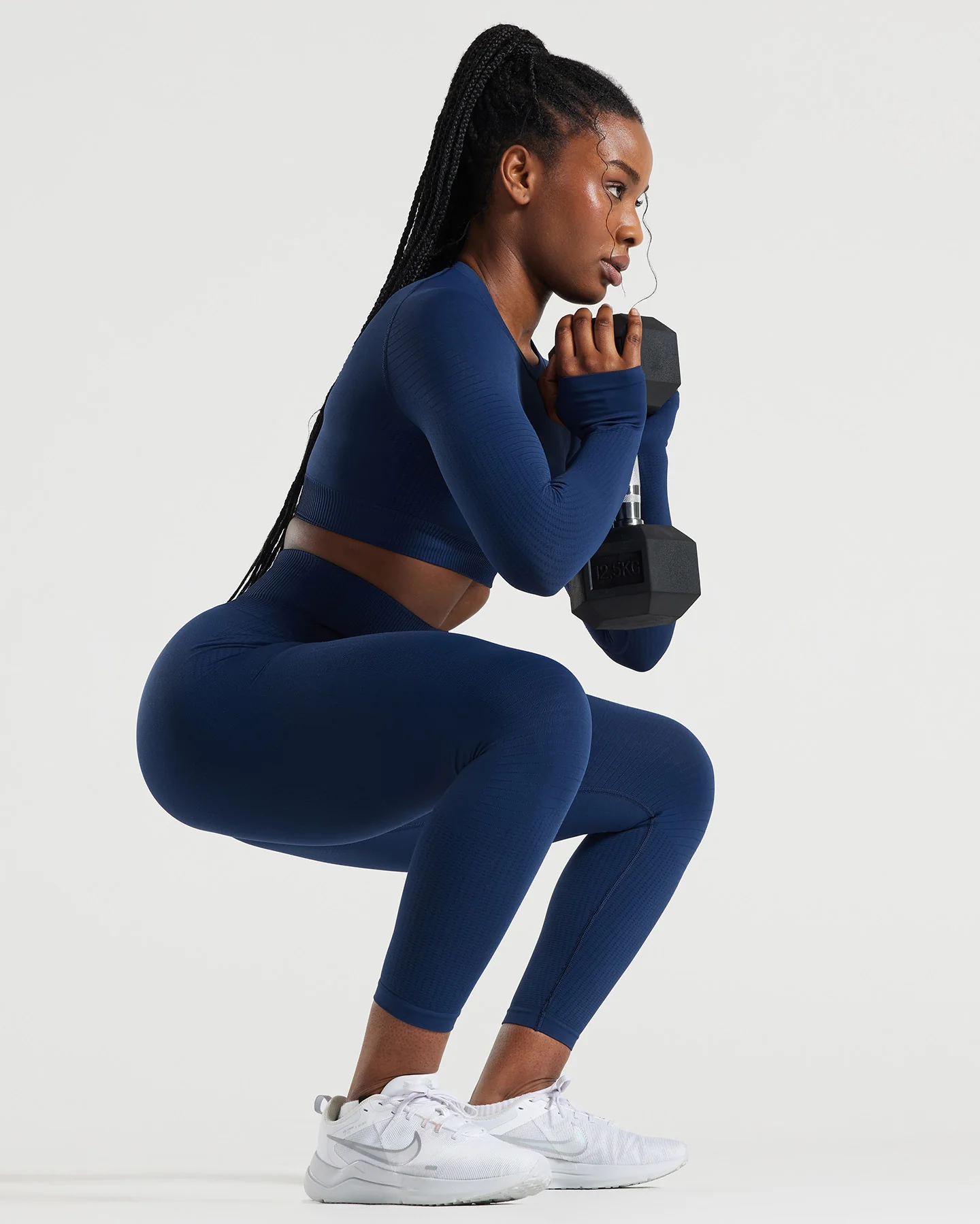 Power Seamless 7/8 Leggings | Sapphire Blue - Image 2