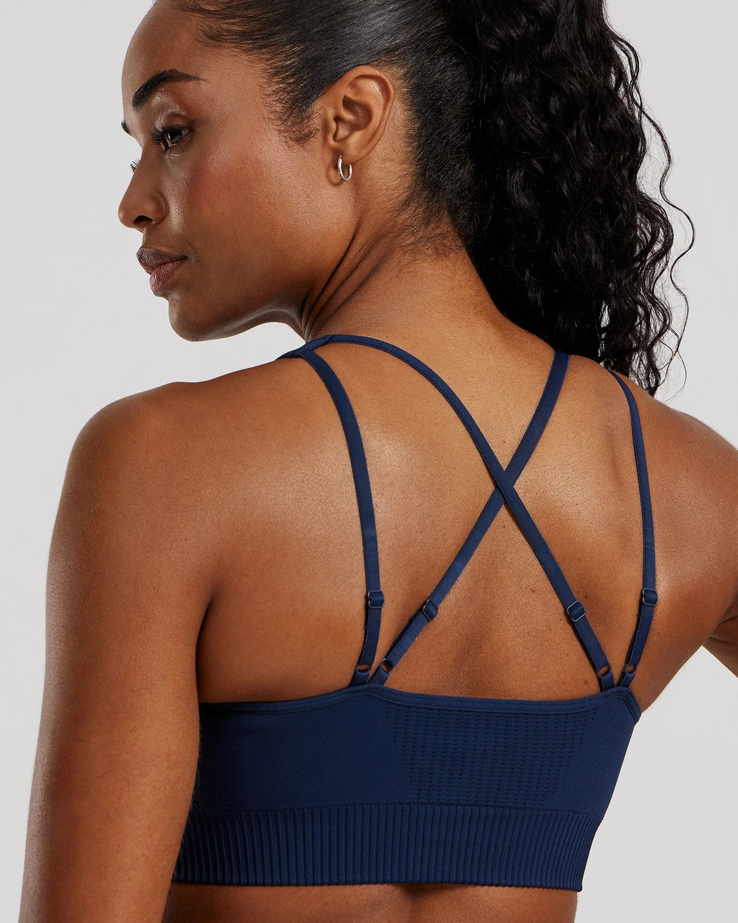 Power Seamless Adjustable Sports Bra | Sapphire Blue - Image 2
