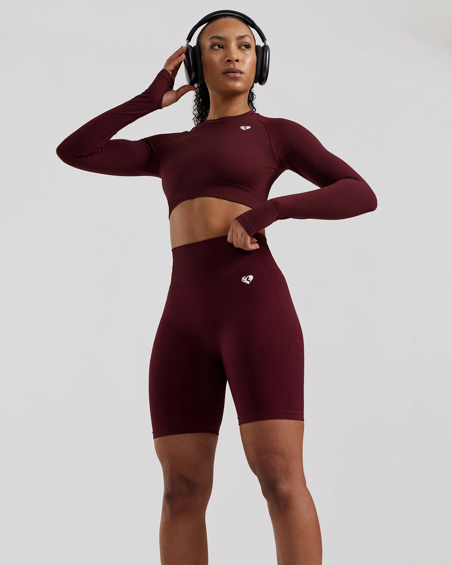Power Seamless Cycling Shorts | Dark Cherry - Image 6