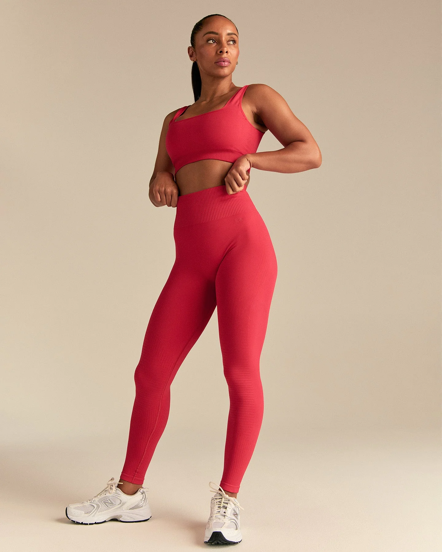 Power Seamless Leggings | Spicy Red - Image 4
