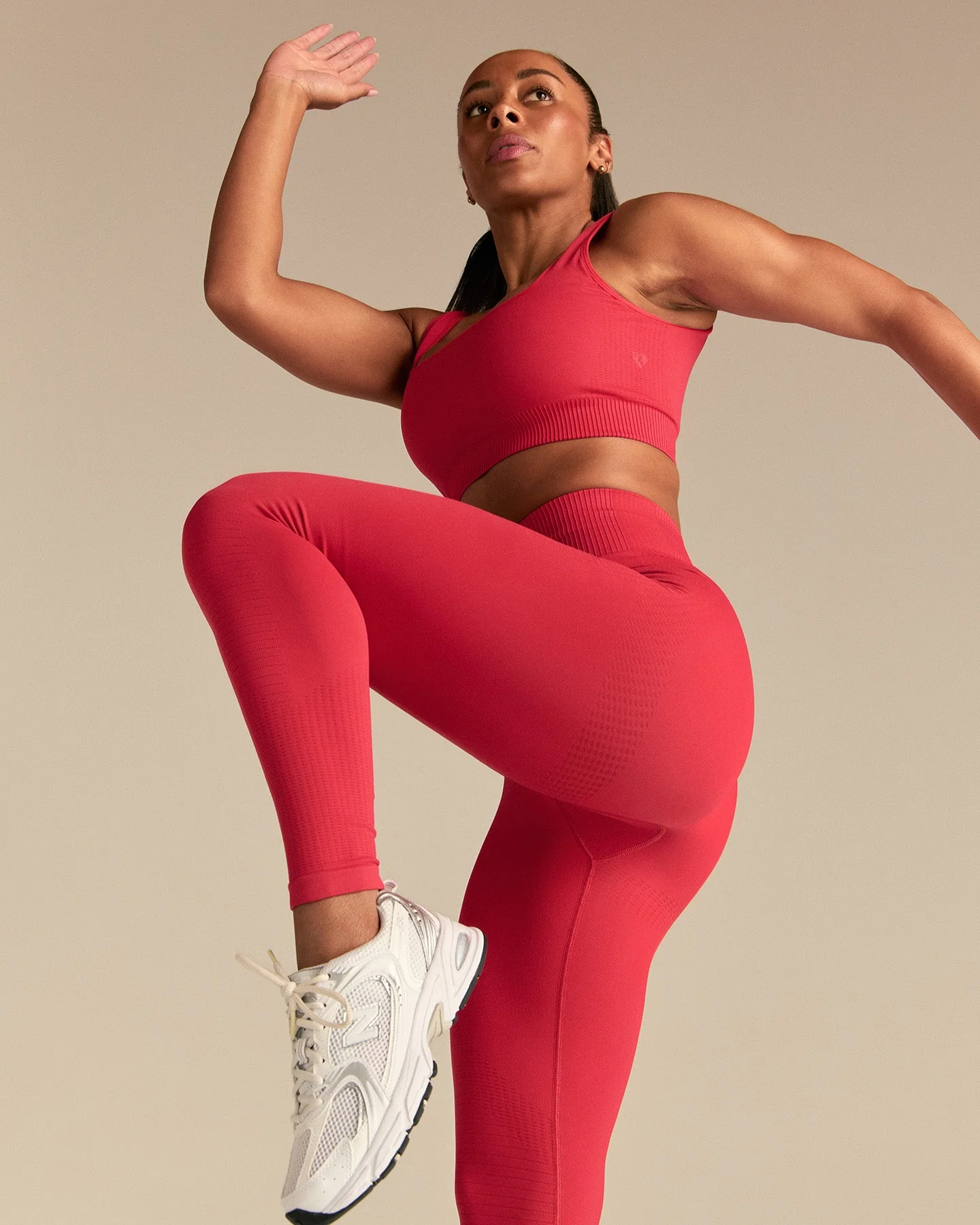 Power Seamless Leggings | Spicy Red - Image 8