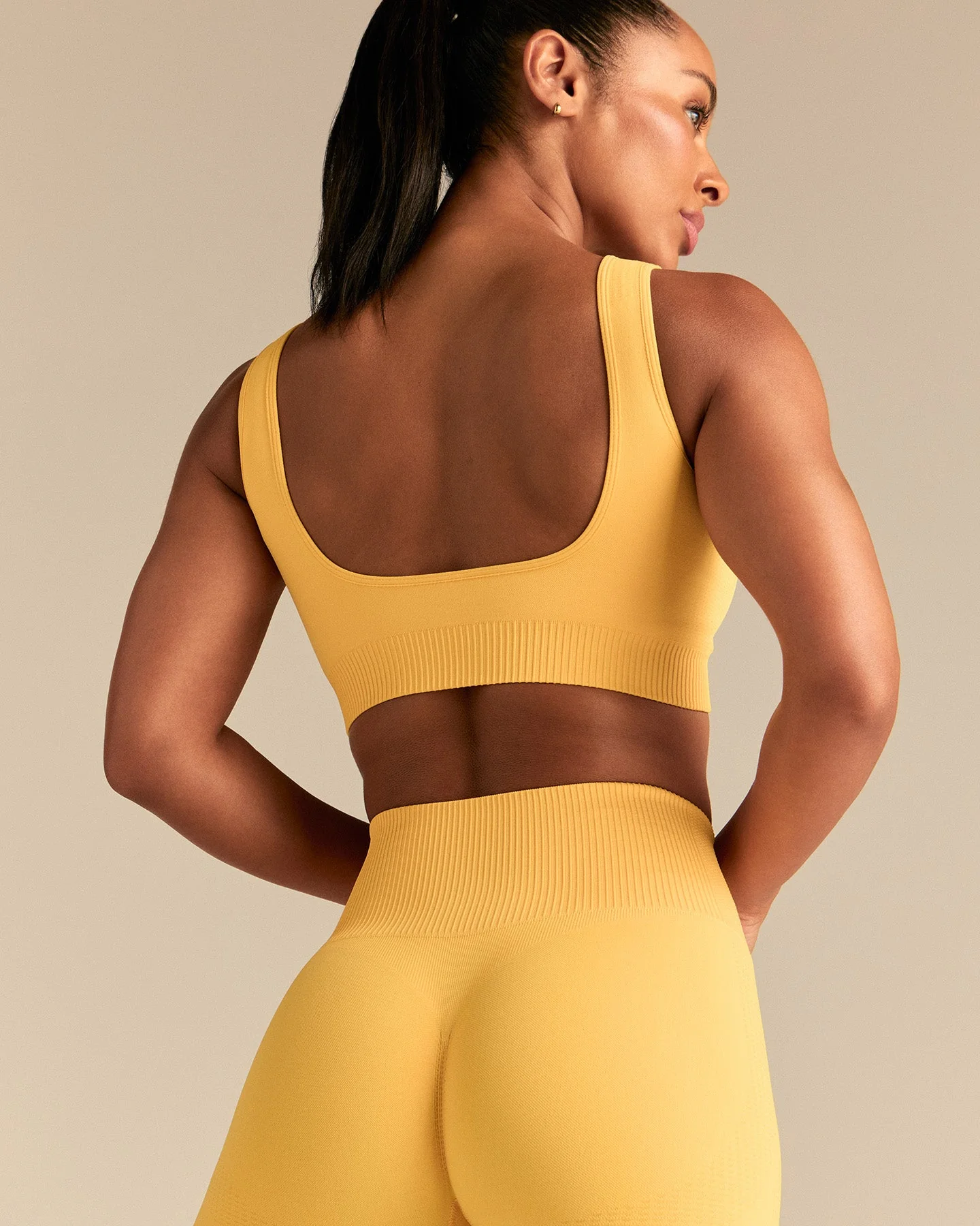 Power Seamless Open Back Mini Bra | Mango - Image 8