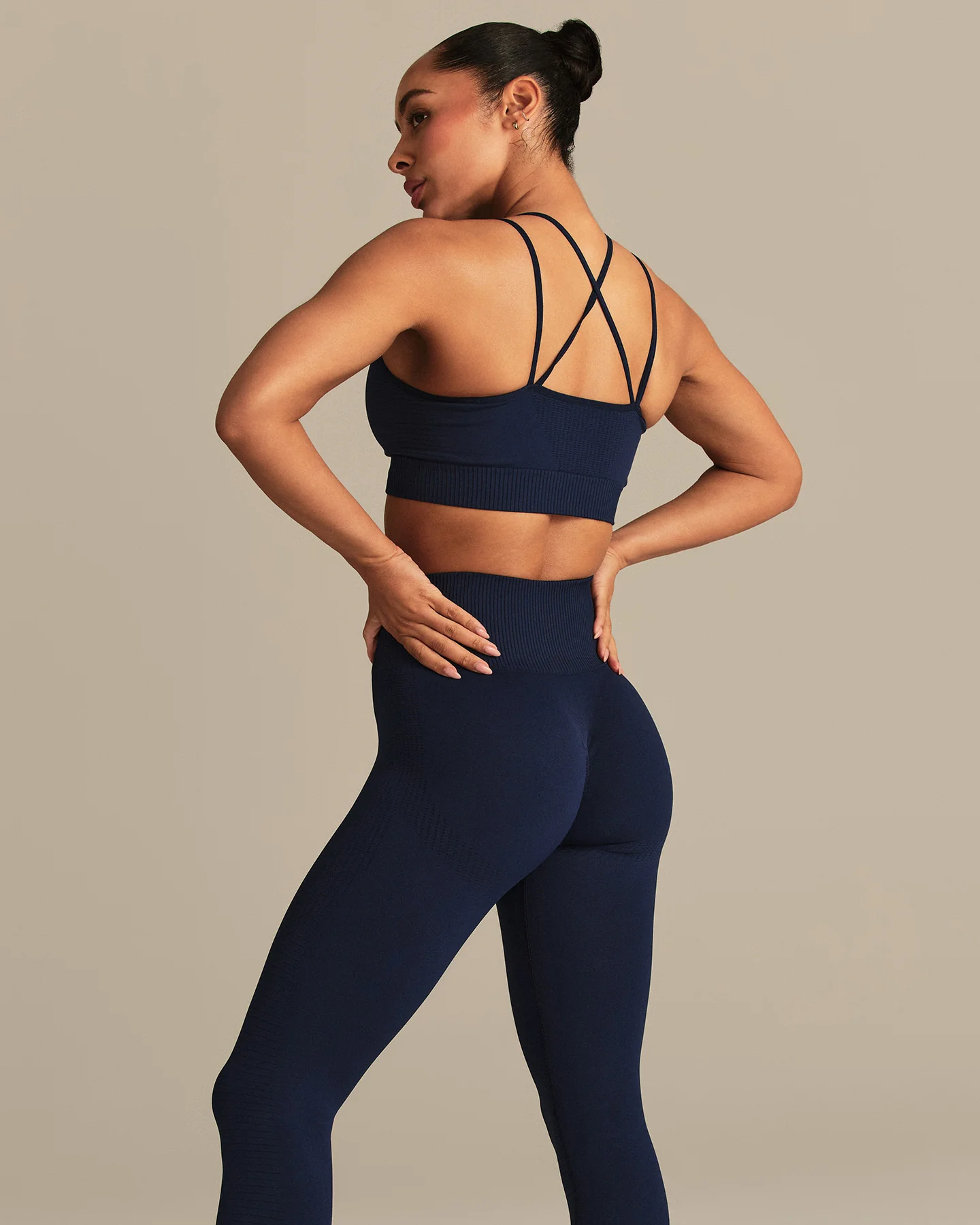 Power Seamless Scrunch Leggings | Sapphire Blue - Image 6