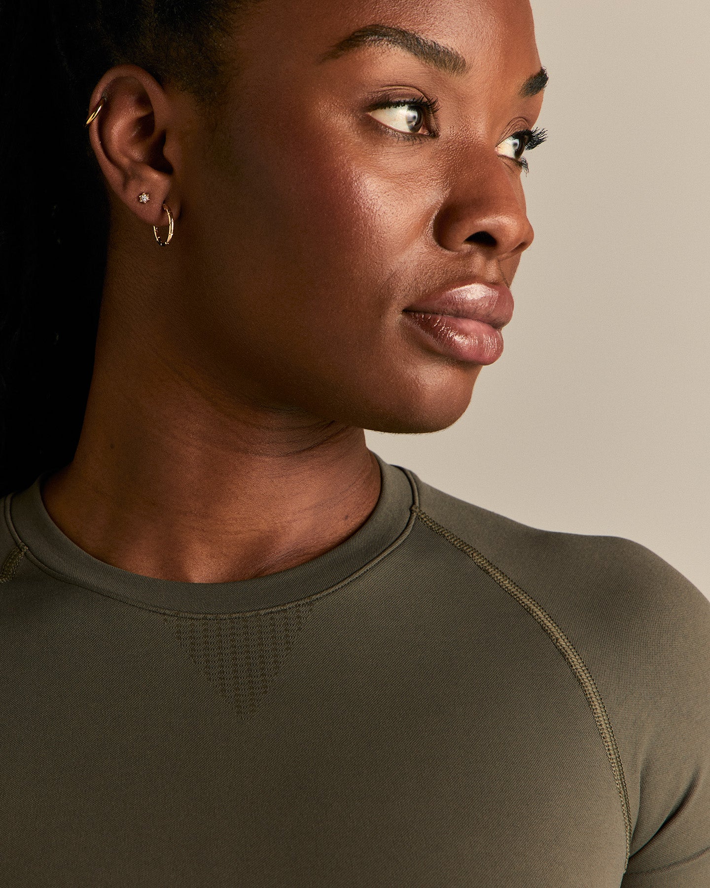 Power Seamless Short Sleeve Top | Dark Olive - Image 7