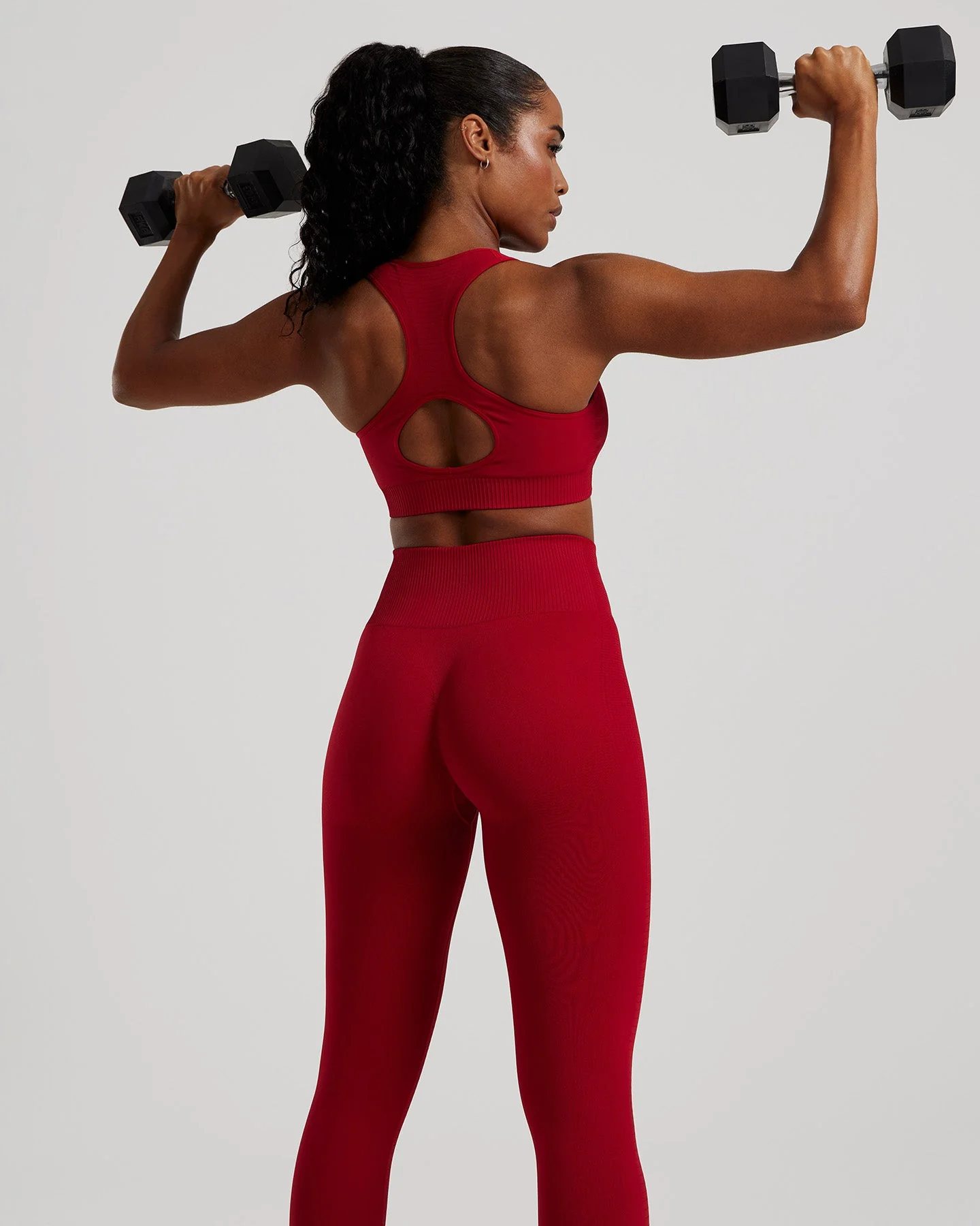 Power Seamless Sweetheart Bra | Chilli Red - Image 4