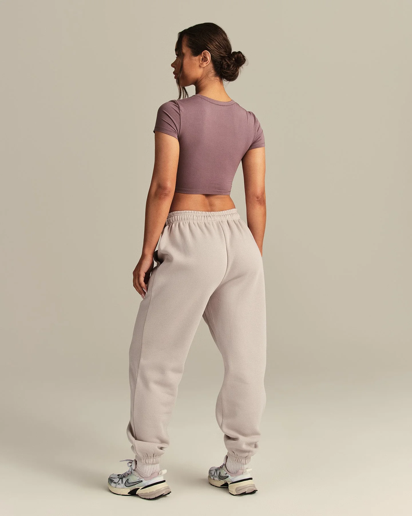 Smooth Contour Cropped Short Sleeve T-Shirt | Deep Mocha - Image 7