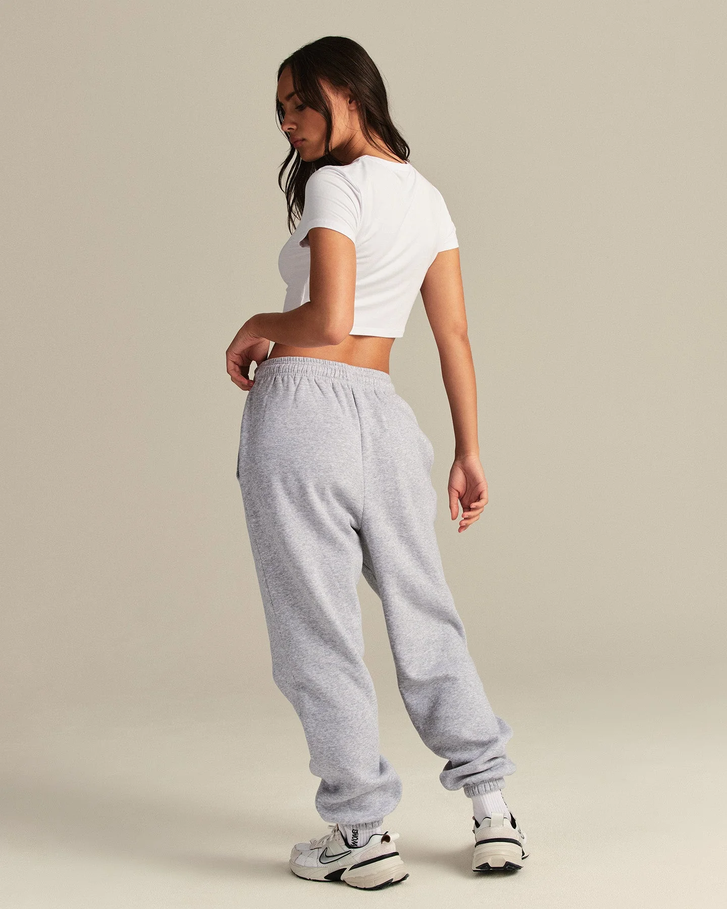 Smooth Contour Cropped Short Sleeve T-Shirt | White - Image 2